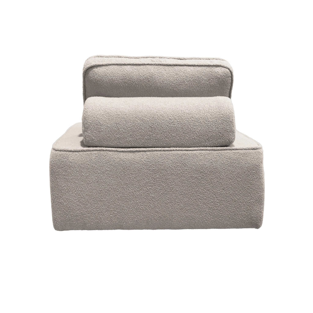 Divano modulare in bouclé, 3 posti, beige