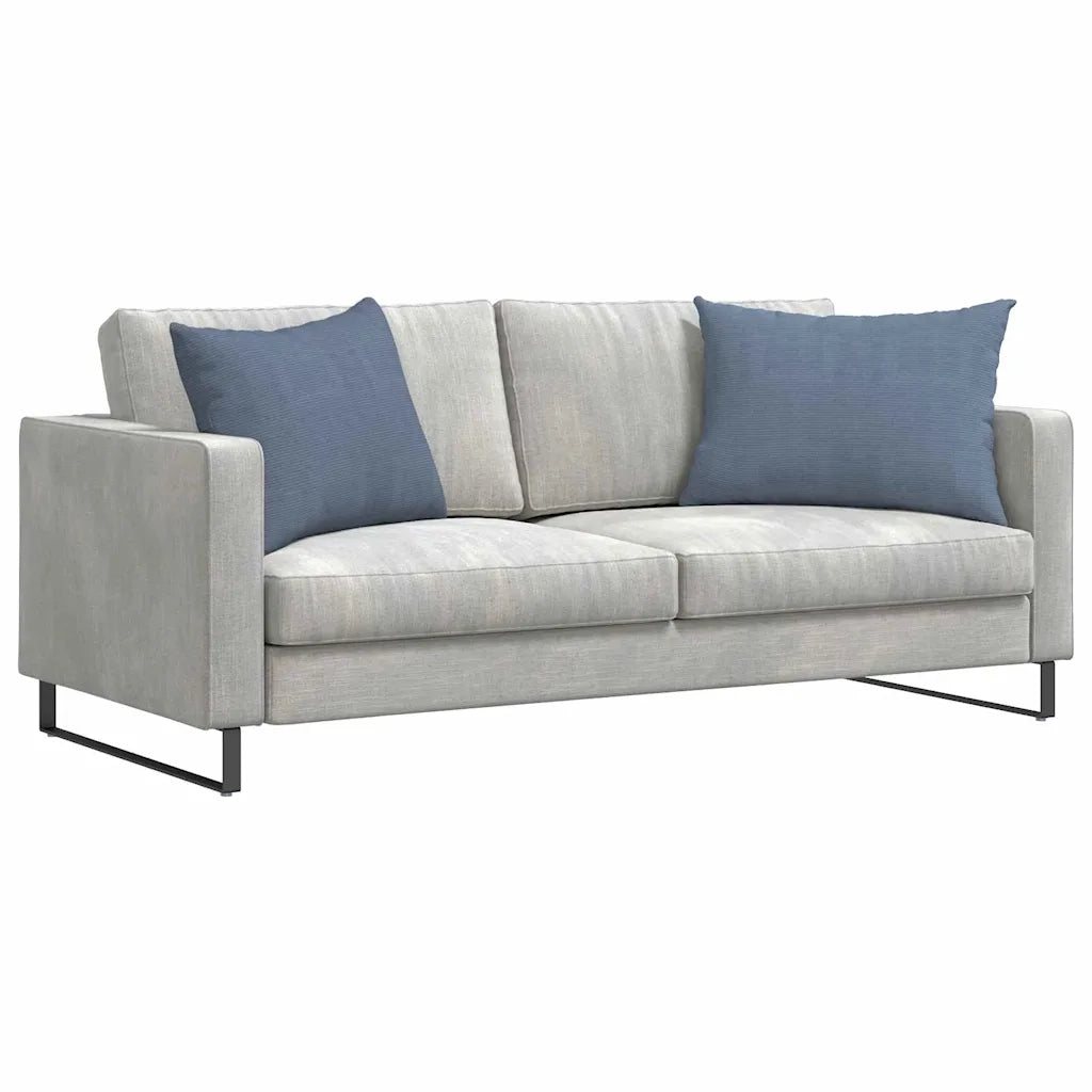 Cuscini da Divano 2 pz-Set di 2 Cuscini per Sofa Blu 70 x 50 cm Tessuto in Cords 843112