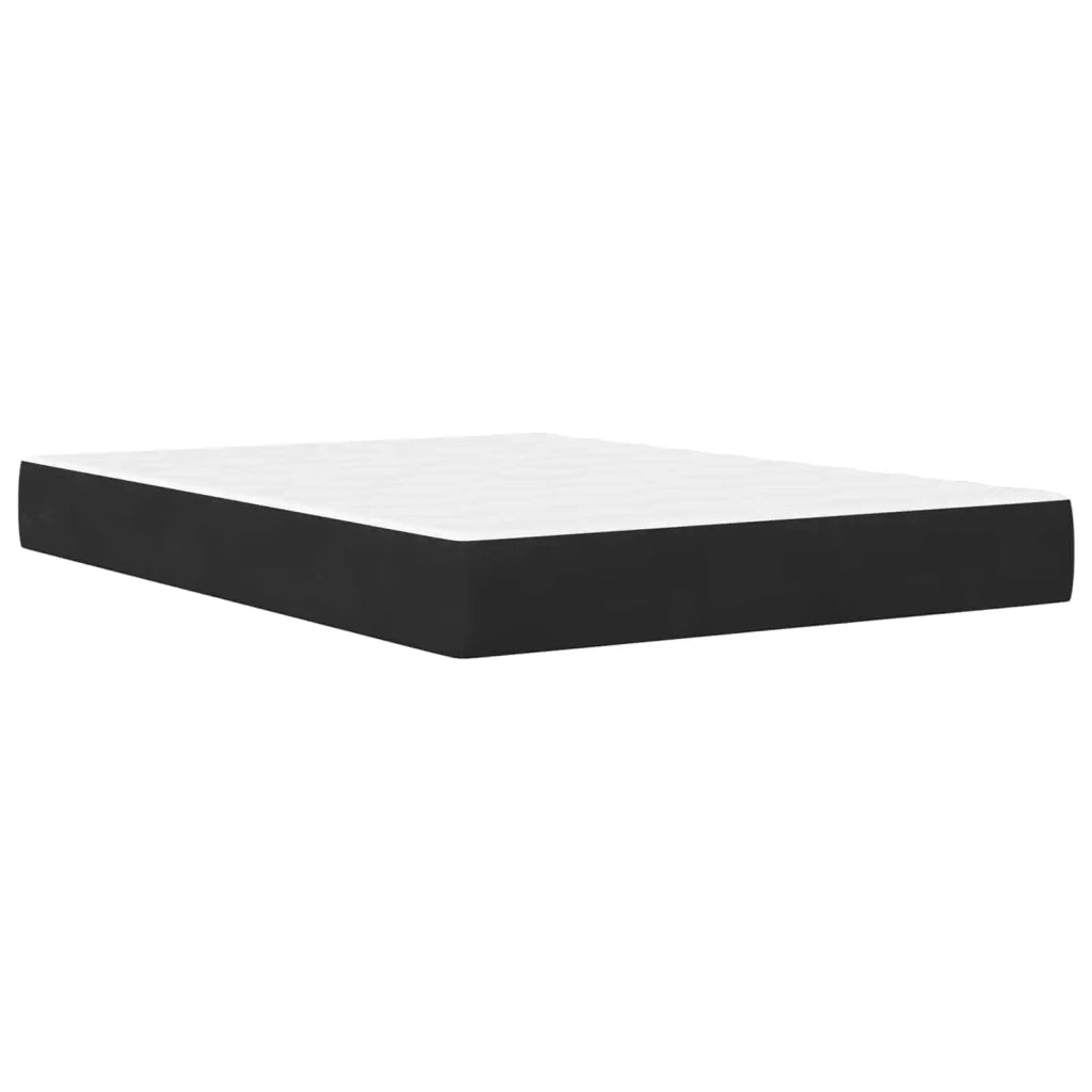 Struttura letto con materasso Nero 120 x 200 cm Velluto 3415046
