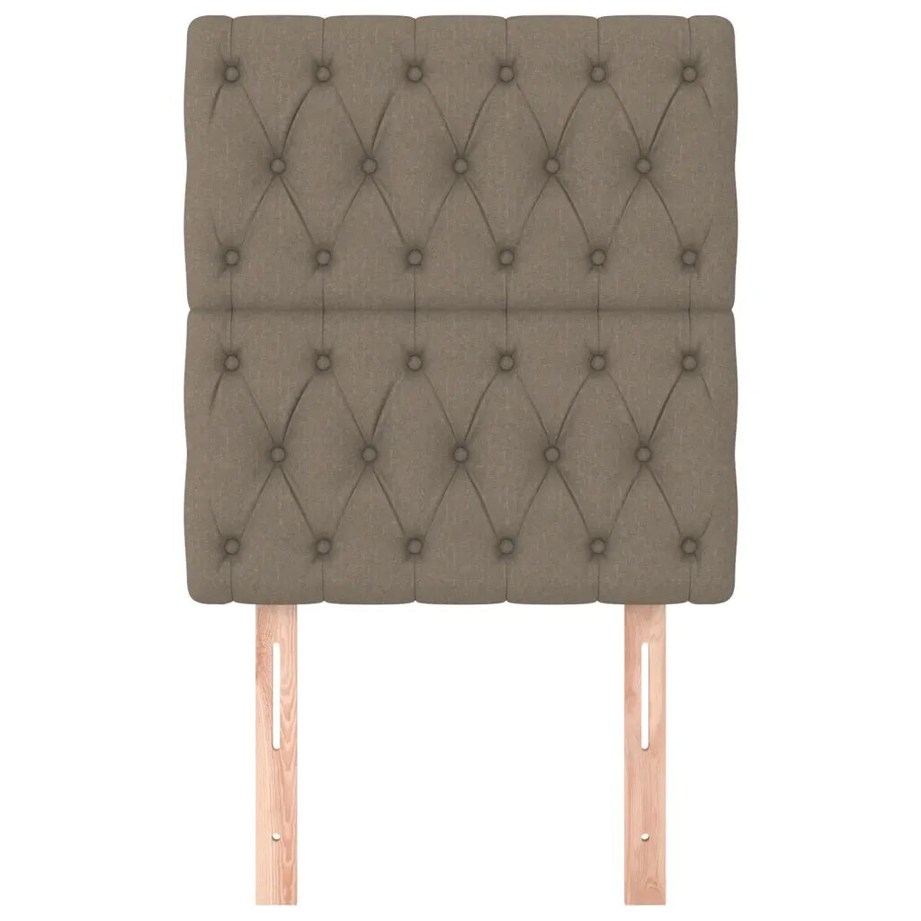 Testiera | Testata per letto Tortora 80x7x118/128 cm Tessuto