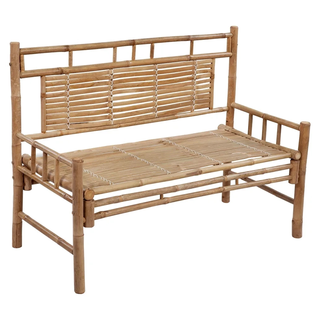Panchina da Giardino | Panca da Giardino con Cuscino 120 cm in Bamb¨´