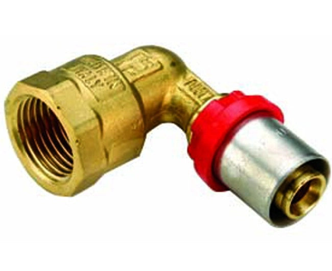 RACCORDO CURVO FEMMINA PER TUBO MULTISTRATO A PRESSARE MODELLO AL-COBRAPEX 11/2 Ø50   TIEMME RACCORDERIE SPA