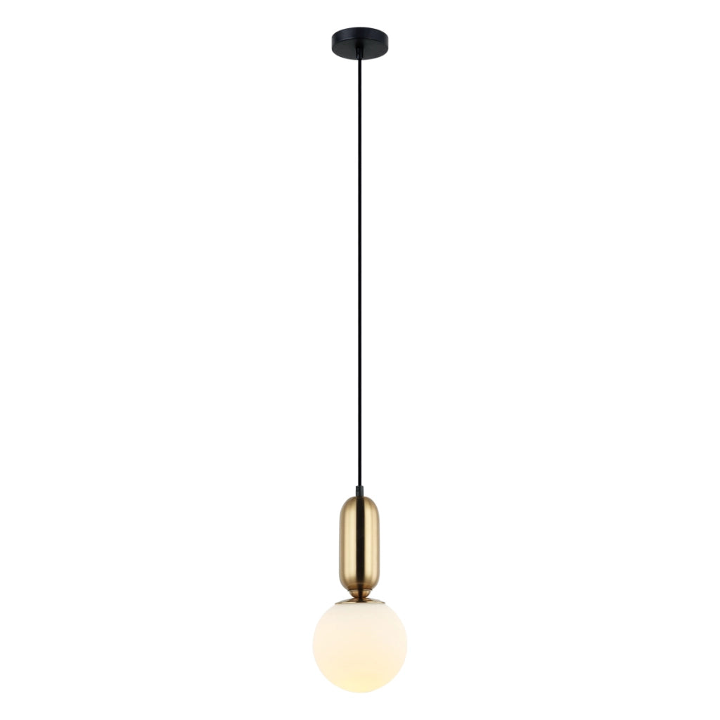 Sospensione minimal nera bronzo antico E27 Italux Aldeva