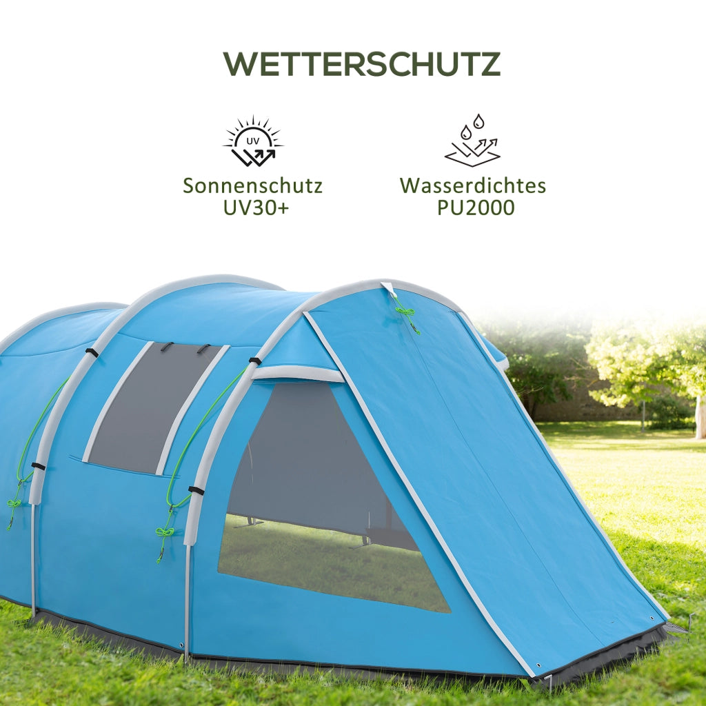 Tenda da campeggio 2 posti ¨C zephmum ¨C Blu 475x264x172 cm