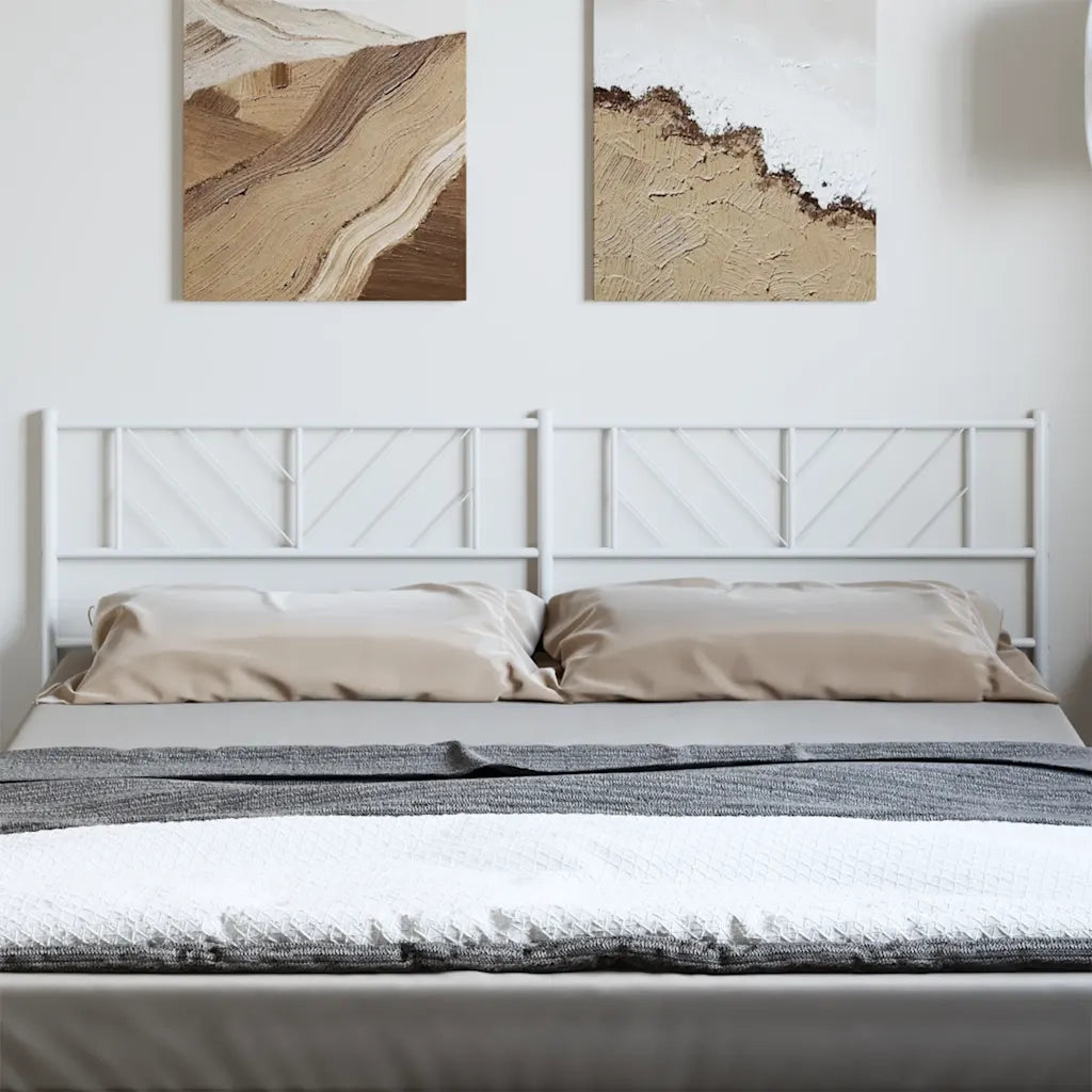 Testiera di Ricambio in Metallo Bianco 180 cm 372264