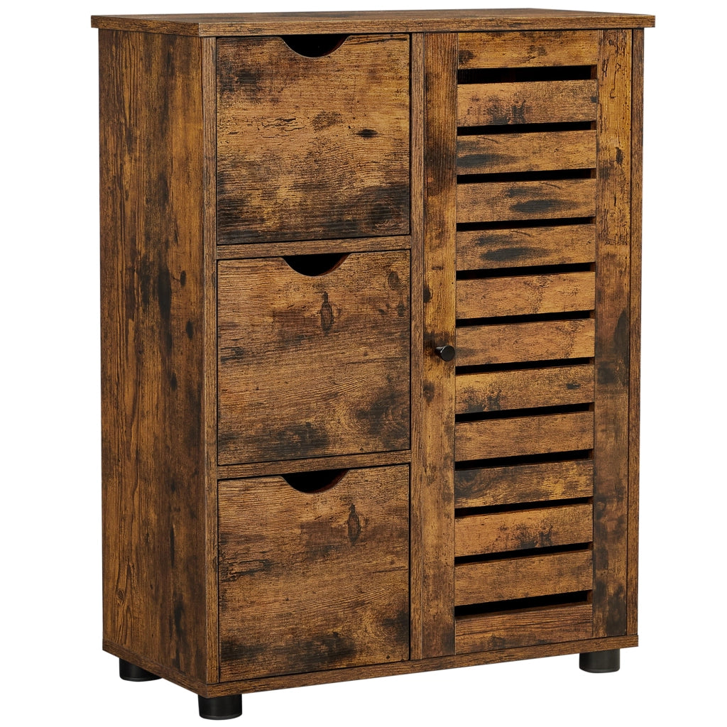 Mobiletto da bagno rustico VALORA con ripiani regolabili BBK143X01V1