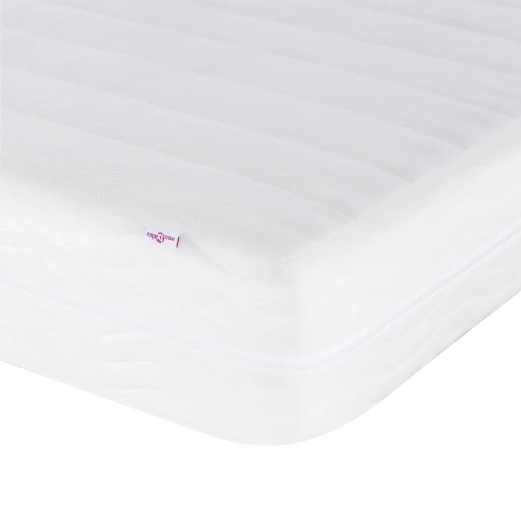 Letto con Materasso Dover Crema 140x19 cm in Tessuto