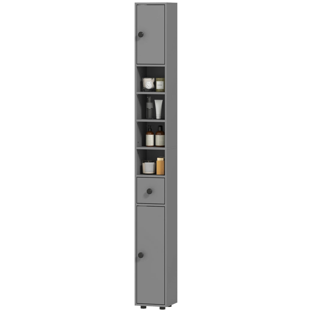 Armadietto Bagno con Cassetto e Ripiani ¨C Minimal ¨C Grigio 60x30x30