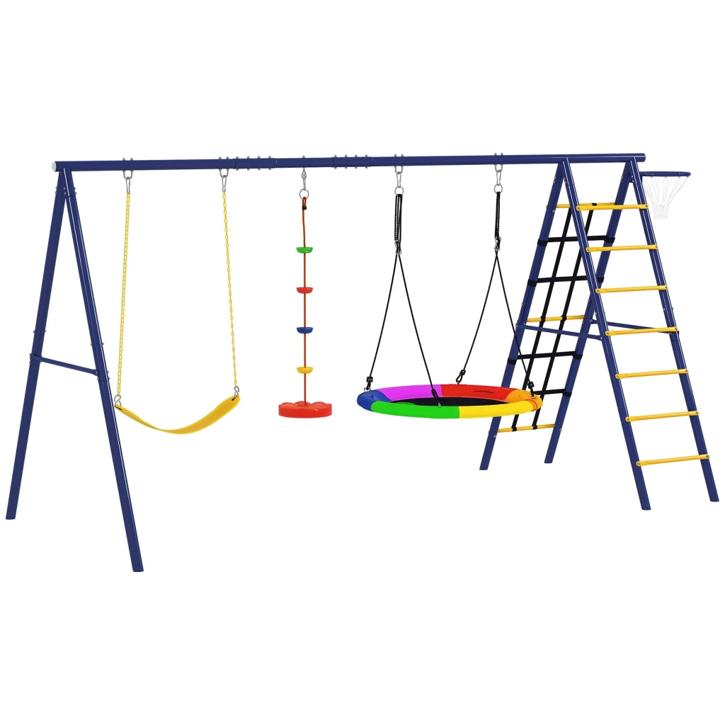 Set Altalena per Bambini ¨C Minimal ¨C Acciaio, 3-8 Anni, 6-in-1, Colori