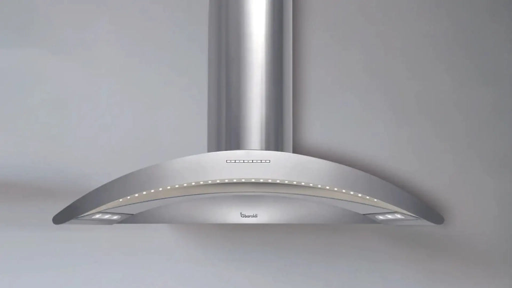 CAPPA ARCADIA ISOLA cm 90X60 - Inox, Vetro - 800 m3/h