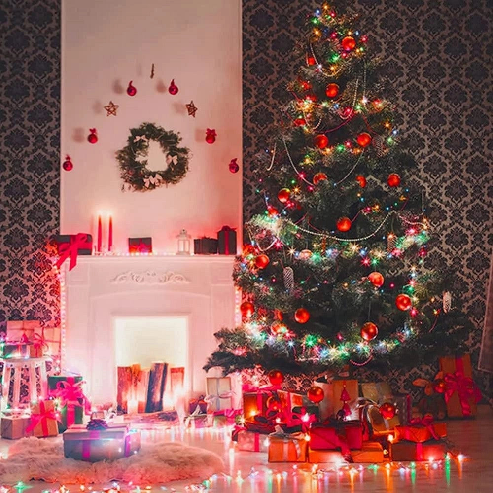 Trade Shop - Luci Led Albero Di Natale Usb Bluetooth App Interno Con Telecomando 5 Mt 50 Led -