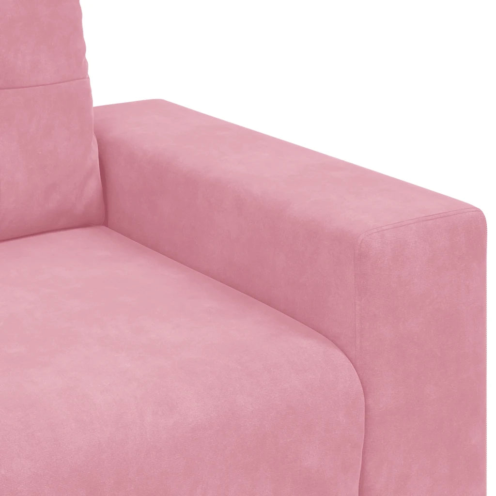 Divano Divanetto-Sofa Rosa 140 cm in Velluto