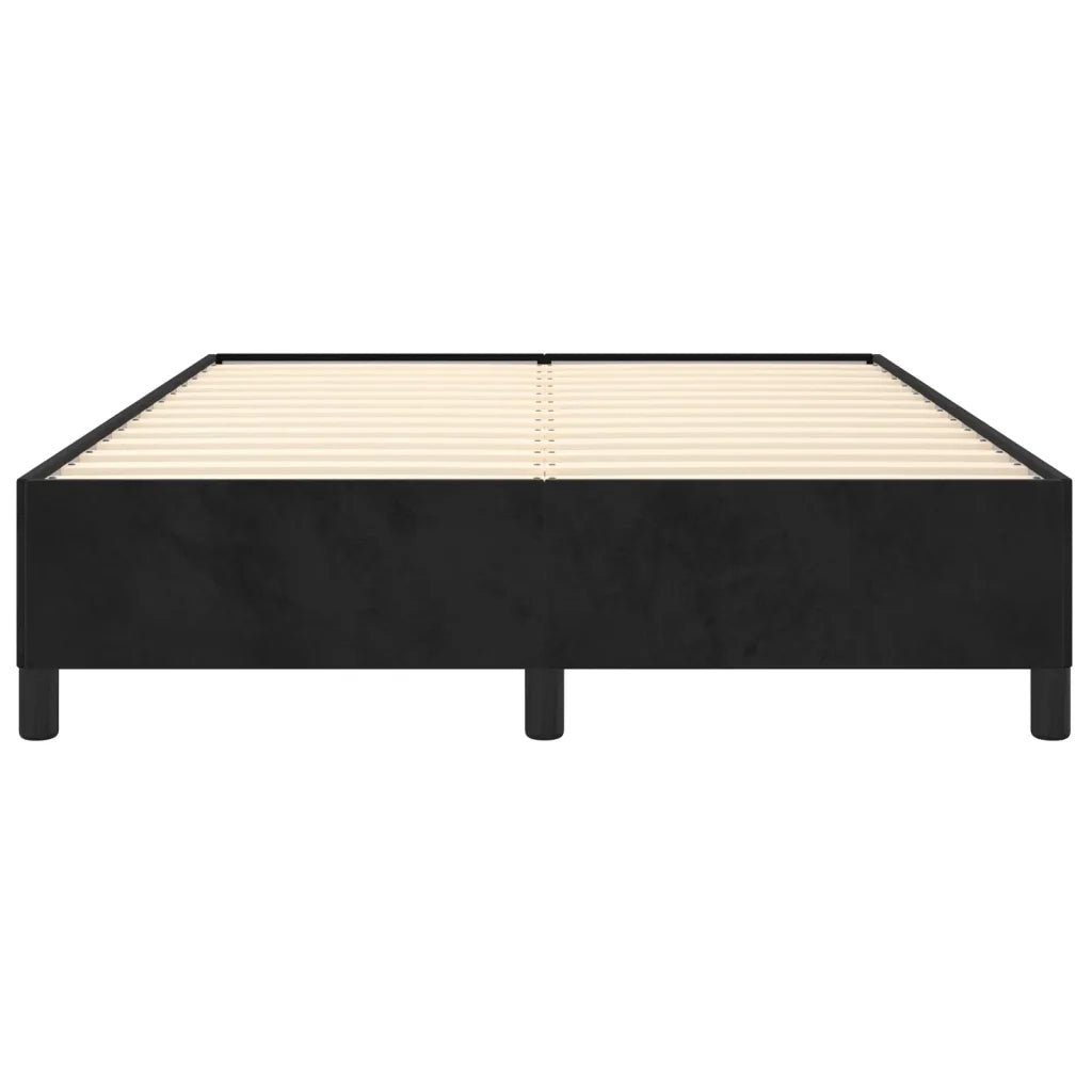 Giroletto senza Materasso Nero 140x190 cm in Velluto 347320