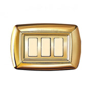 PLACCA TONDO 3 MODULI ORO