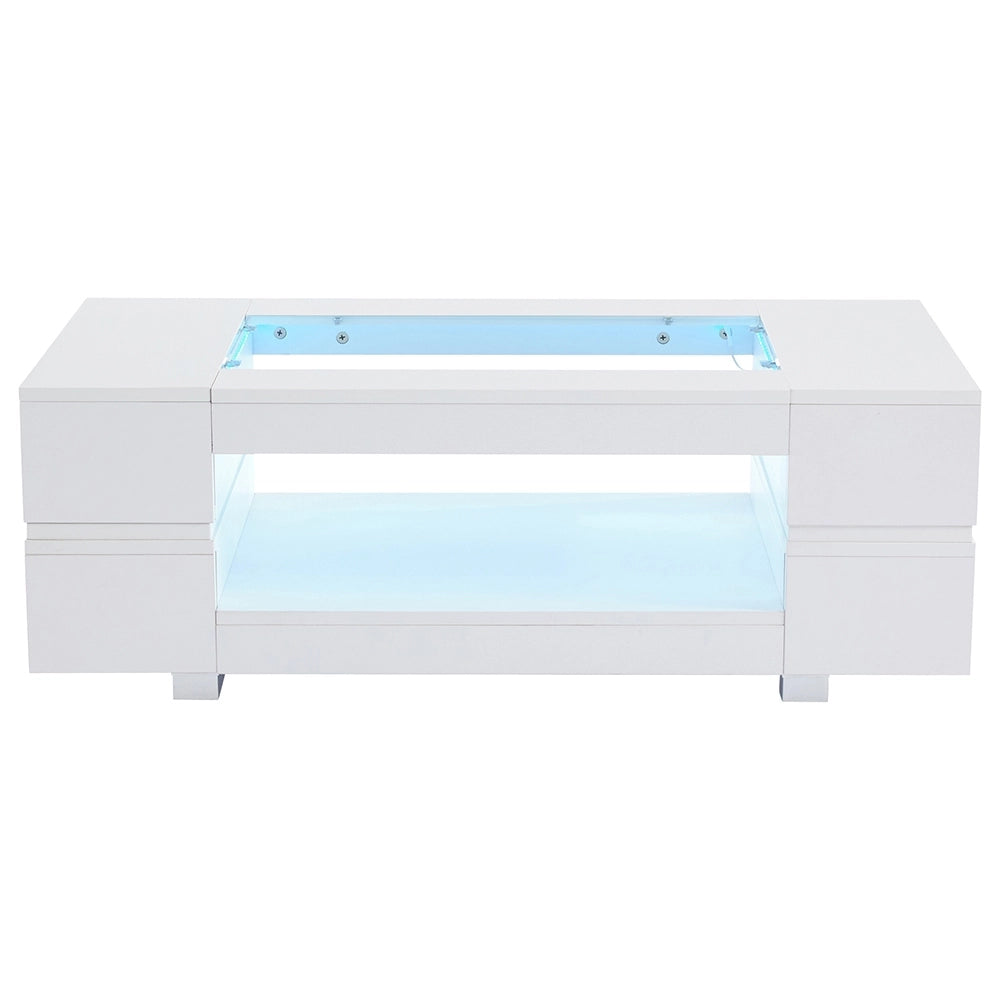 Tavolino-Xylo-Bianco LED Bluetooth per feste