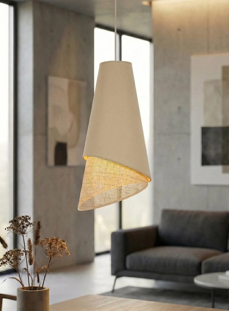 Lampada sospesa MODA 1xE27 nero marrone Emibig