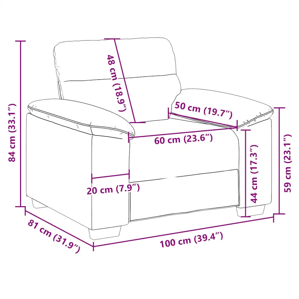 Poltrona Verde Scuro 100x81x84 cm in Tessuto 4105292