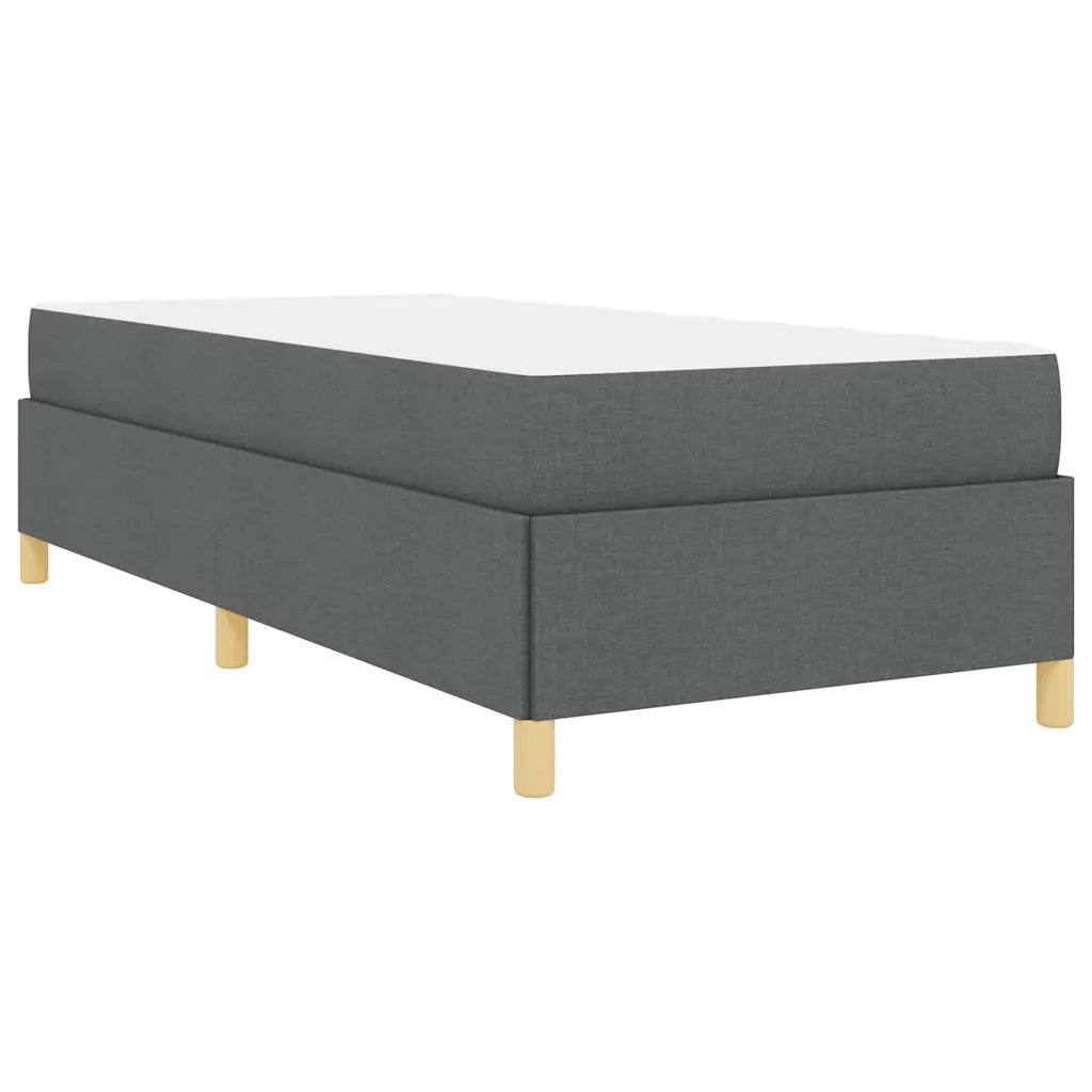 Struttura del letto Grigio scuro 90 x 190 cm Tessuto 3398900