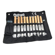 Trade Shop - Set Kit 13 Sgorbie Scalpelli Scalpello Per Legno Da Falegname Con Astuccio -