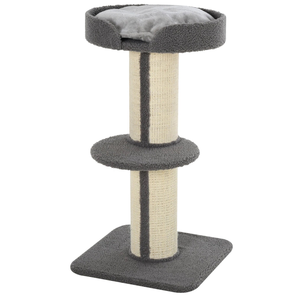 Tiragraffi per gatti con piattaforma e cuscini ¨C Minimal ¨C 91 cm, grigio