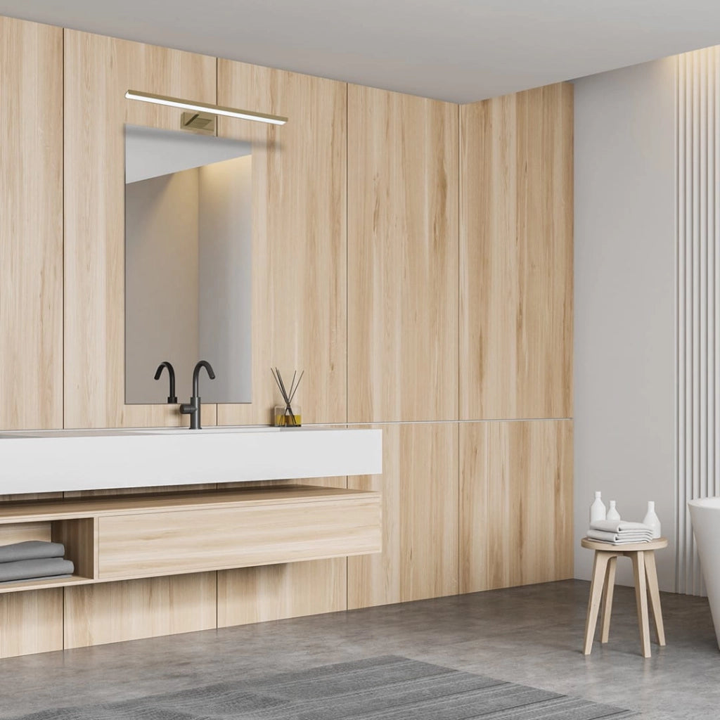 Applique LED Milagro Shine 13,8W ottone 60cm 4000K IP44