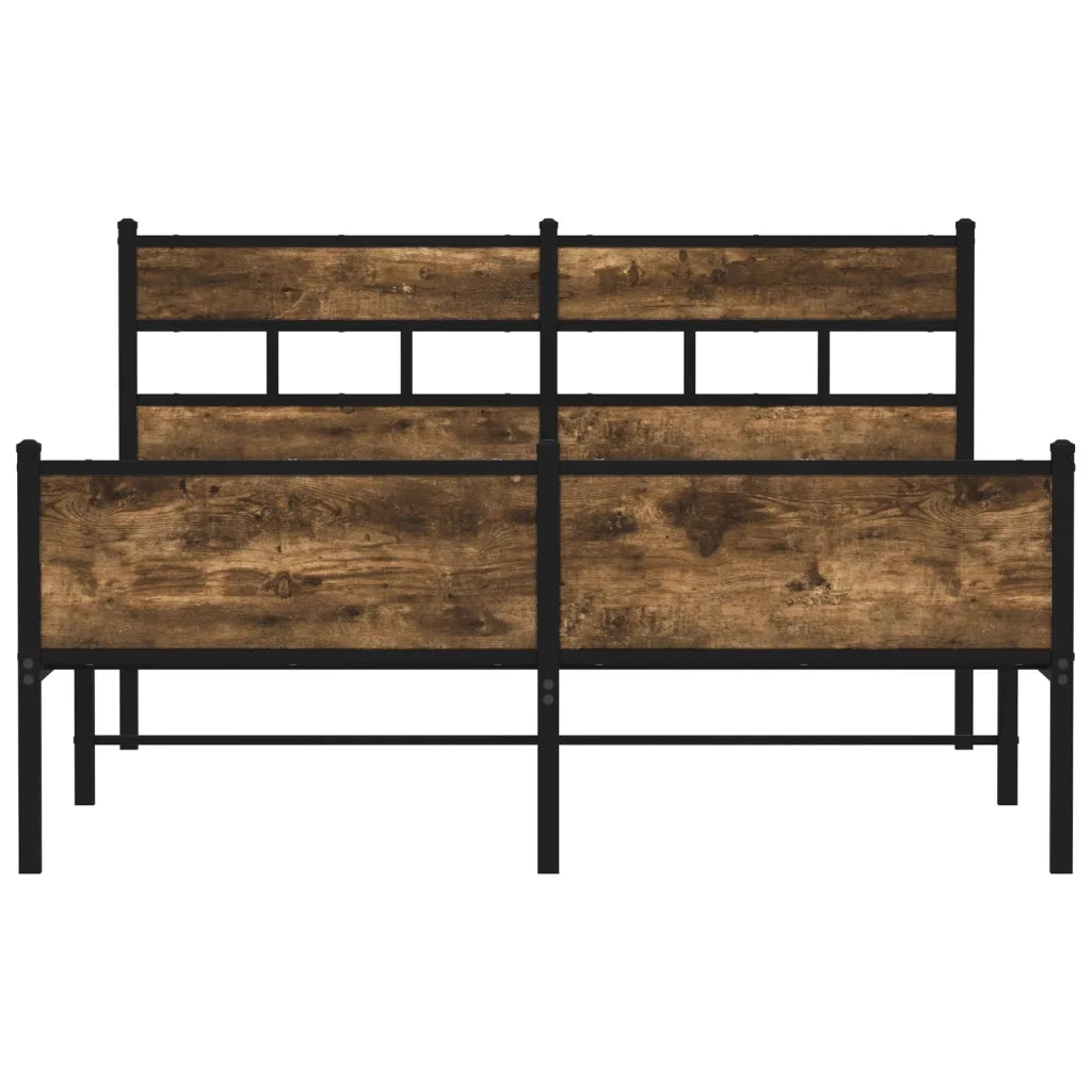 Giroletto senza Materasso Rovere Fumo 140x200 cm in Truciolato 4017237