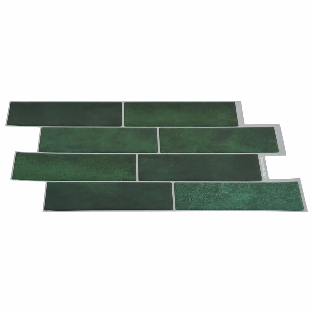 Piastrella subway 10 pcs Verde Scuro 29 x 21 cm 42046141