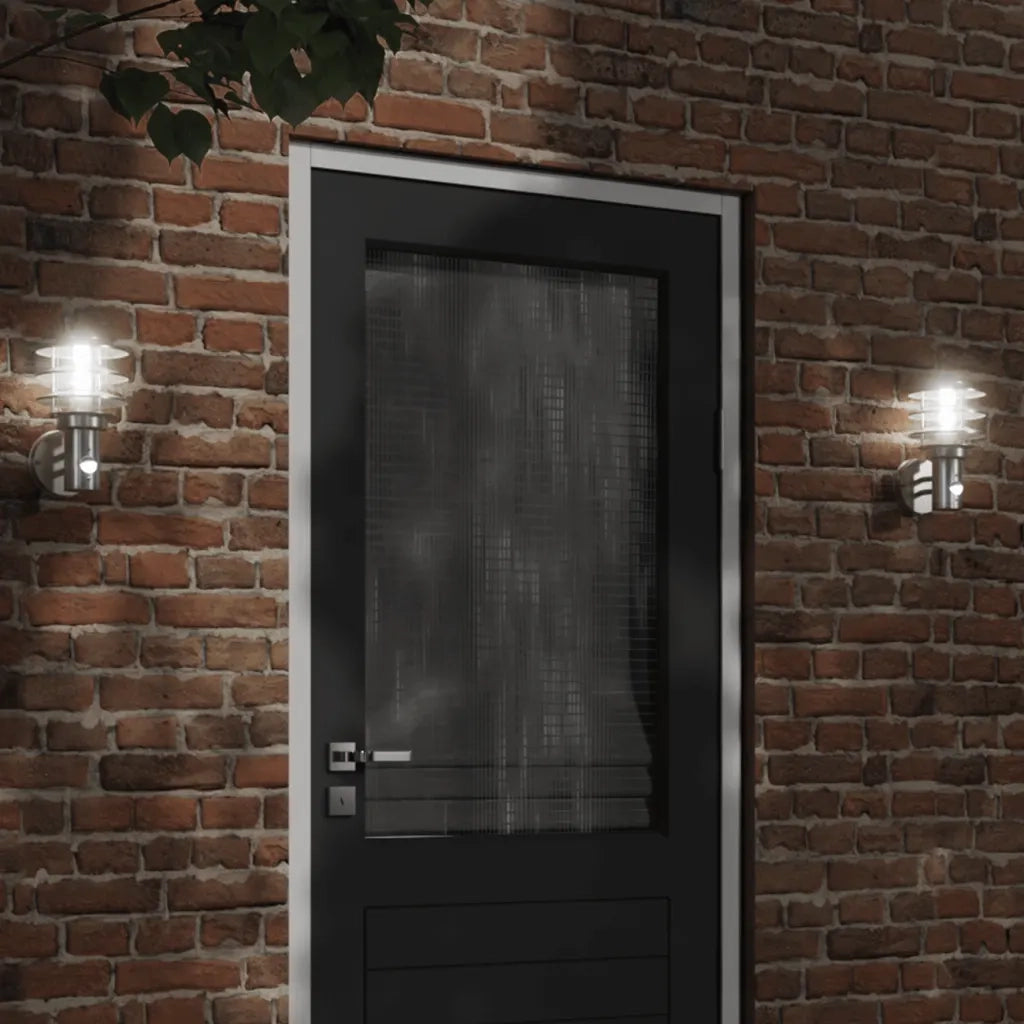 Applique per Esterno con Sensore Argento in Acciaio Inox 4006230