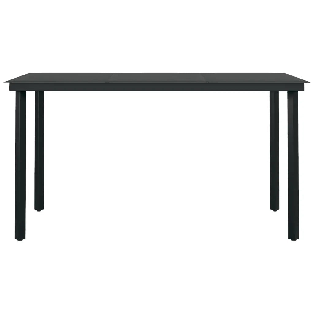 Set da Pranzo da Giardino 5 pz Nero 3099603