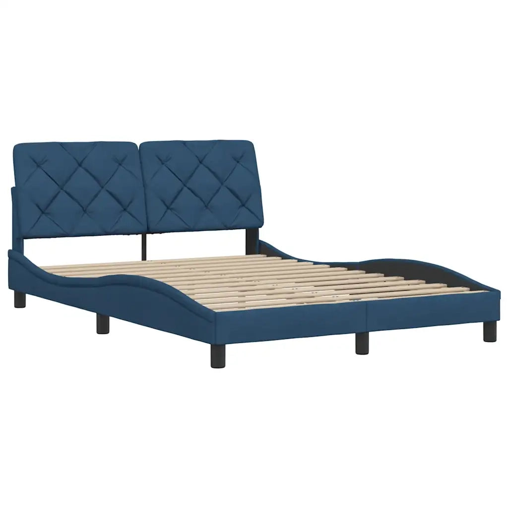 Giroletto senza Materasso Blu 140x190 cm in Tessuto 3310600
