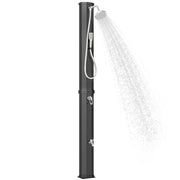 Doccia Solare 60L, Doccia da Giardino Esterno con 2 Soffioni Riscaldata