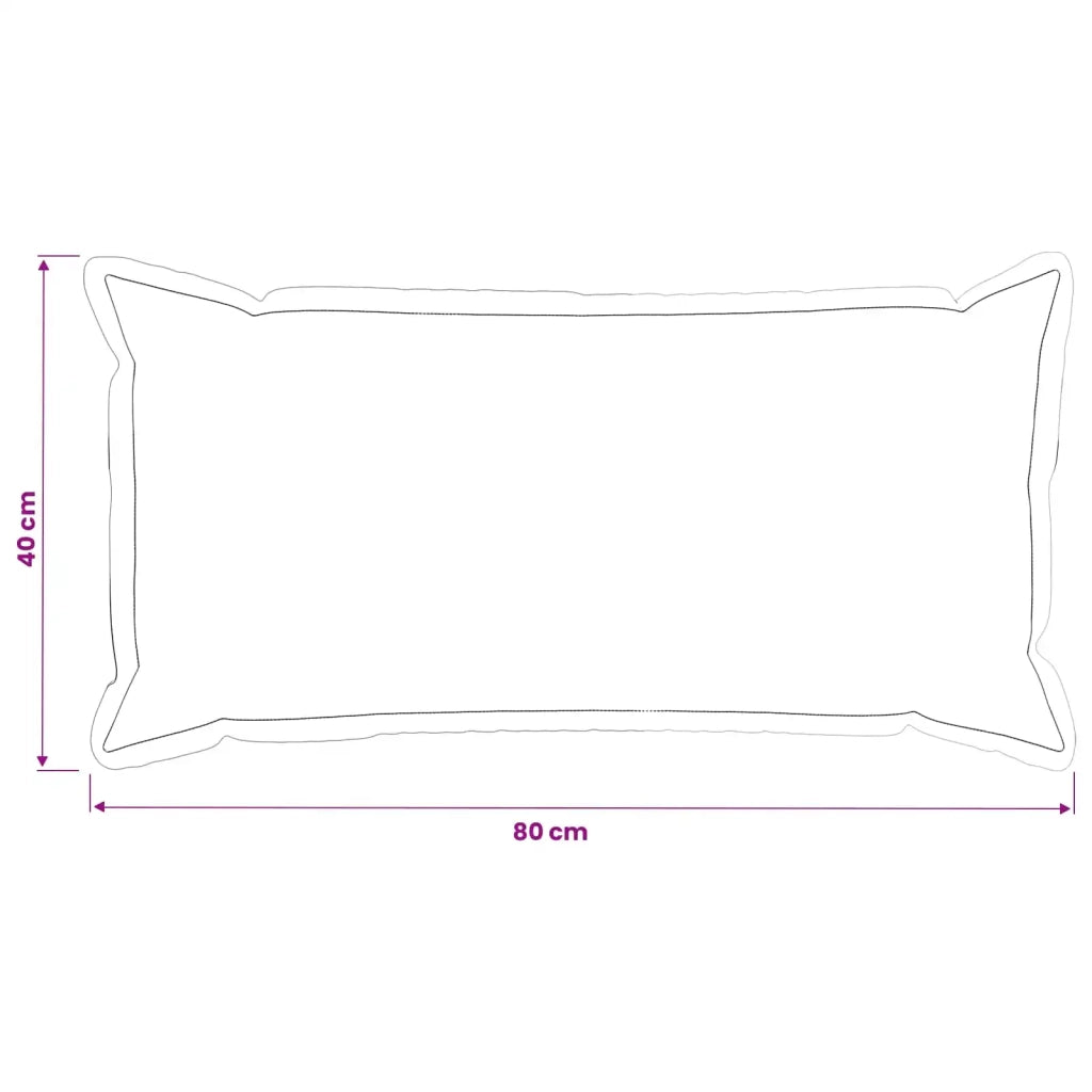Federa 12 pcs HOUTEN Rosa 40 x 80 cm Velluto 918090