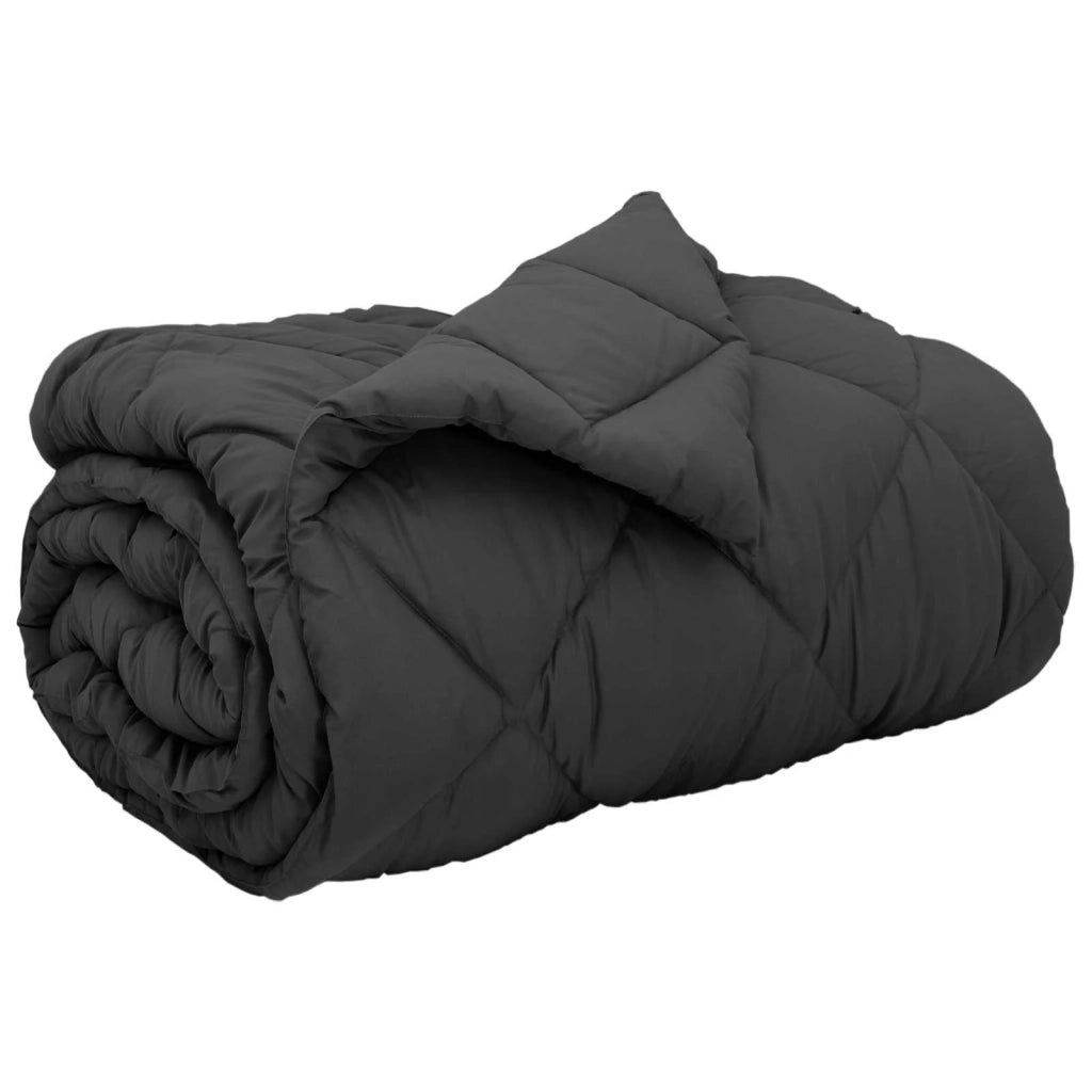Duvet Invernale Antracite 155 x 220 cm Microfibra 42025651