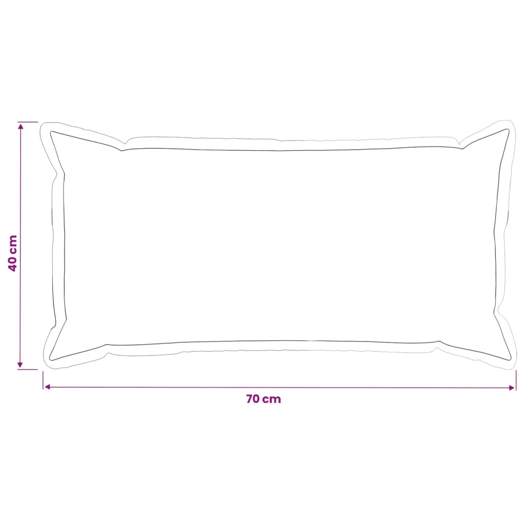 Federa 6 pcs HOUTEN Grigio Chiaro 40 x 70 cm Velluto 917757