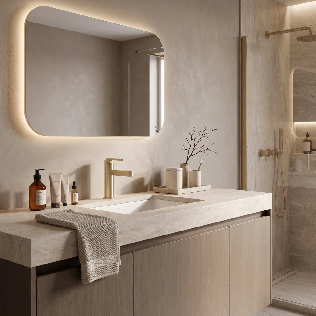 Rubinetto Da Bagno Rea Grace Brush Gold