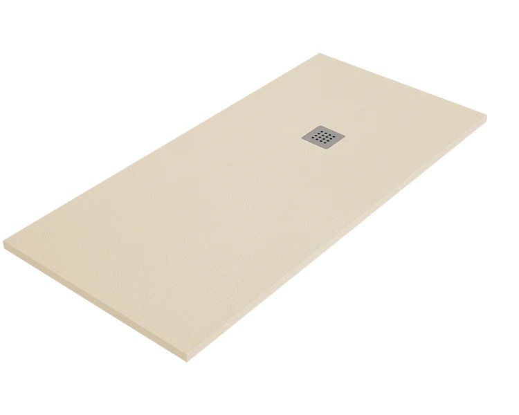 Piatto doccia ARDESIA 80x220 cm Crema griglia in acciaio