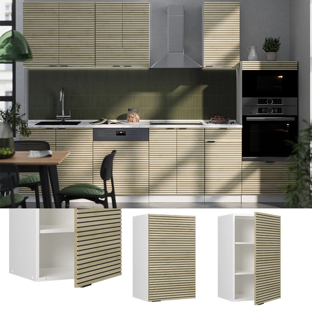 Pensile da cucina Fame-Line Pannello in quercia/Bianco 45 cm Vicco