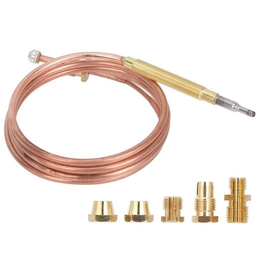 Termocoppia Universale di Ricambio - Sensore di Temperatura - Lunghezza 900mm - Diametro di Montaggio M6x0,75 - Diametro di Connettore M8x1 - Alta Sensibilità di Risposta