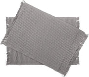 Set di 6 placemangi grigi in cotone 100%