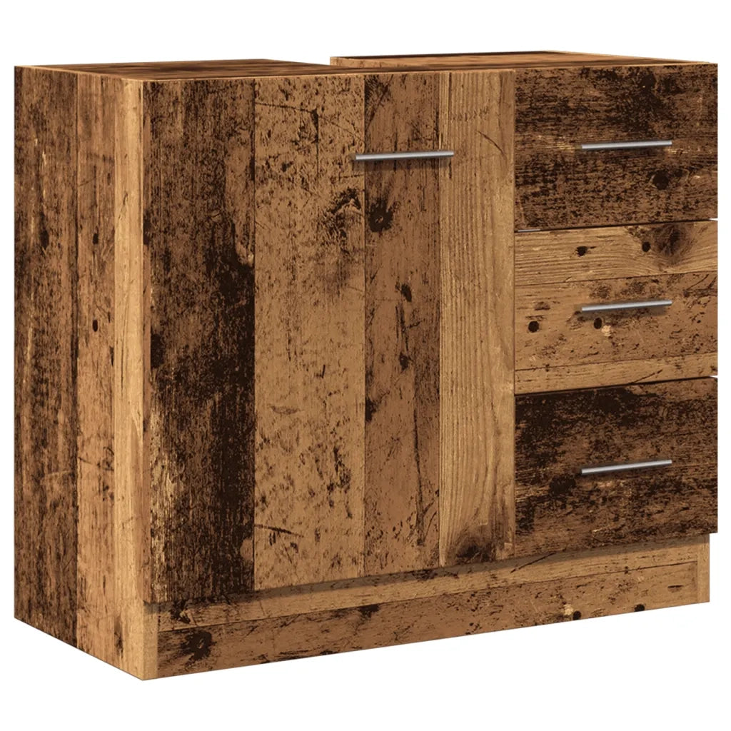 Mobile Sottolavabo Legno Vecchio 63x30x54 cm in Truciolato 858323