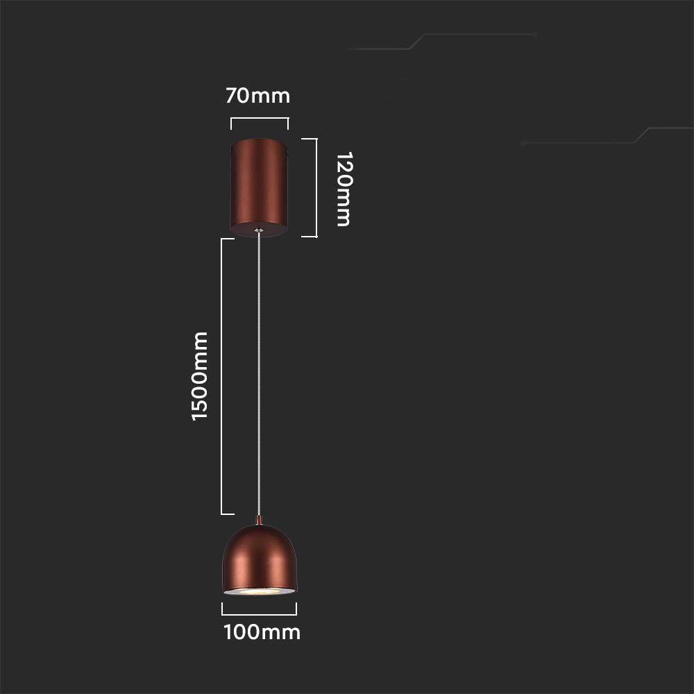 Lampada a sospensione LED bronzo 3000K V-TAC VT-7794