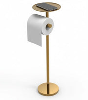 Supporto per il Papelino in Acciaio Inossidabile - Stazionario - Riserva di Papelino - Supporto per Papelino con Piattaforma - Zoccoli Antiscivolo - Capacità Massima 4-5 Rotoli - Dispensatore di Papelino