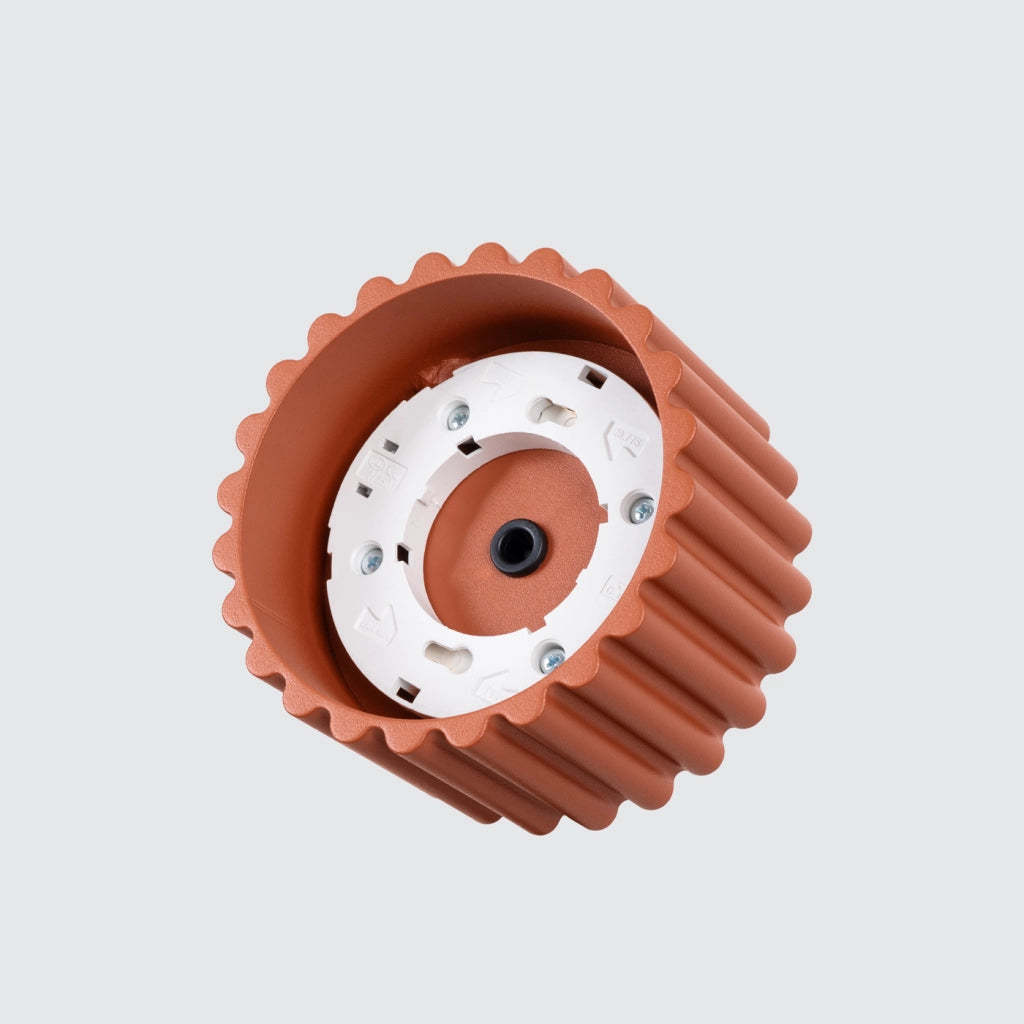 Lampada da soffitto AURA 1 rosso ocra Gx53