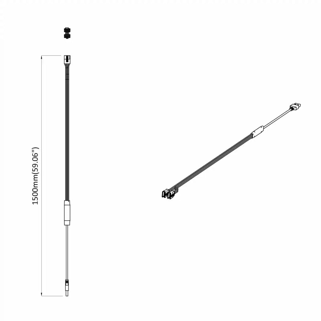 Striscia LED 2 pcs Nero e Multicolore 1745 mm Rame e plastica 3429136