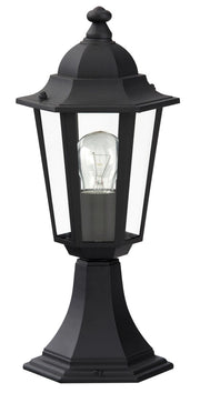 Lampada da giardino a stelo Velence nera E27 Rabalux 8206