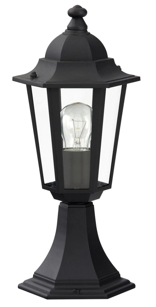 Lampada da giardino a stelo Velence nera E27 Rabalux 8206