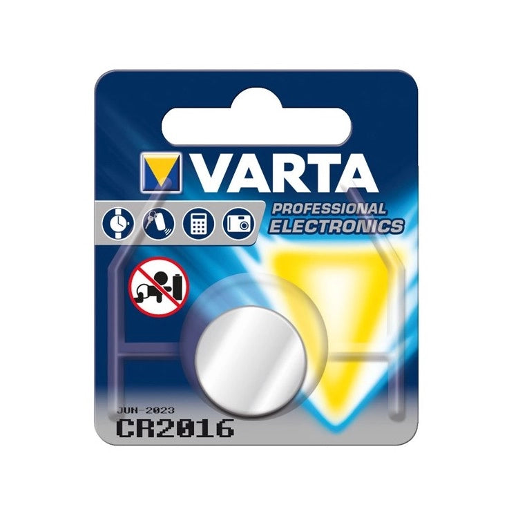 PILA A BOTTONE 'CR2016' Blister 1 Pezzo - 10 pezzi- VARTA
