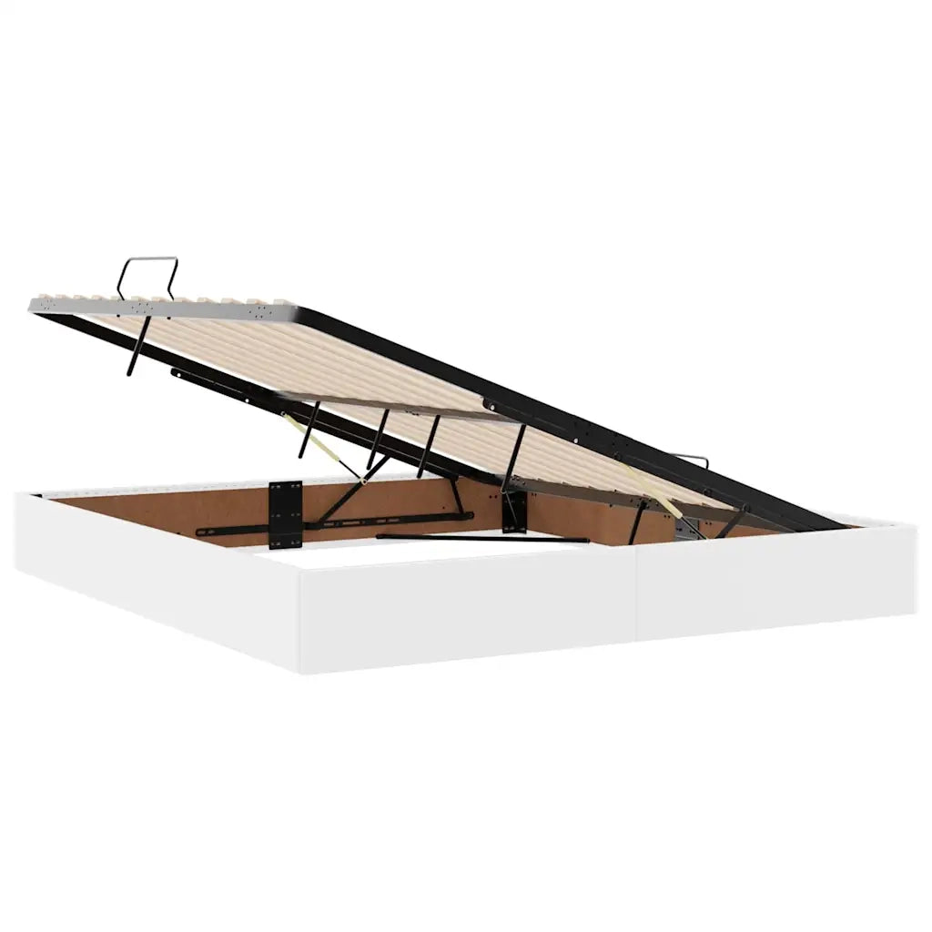 Letto con contenitore e LED con led Bianco Puro 180 x 200 cm