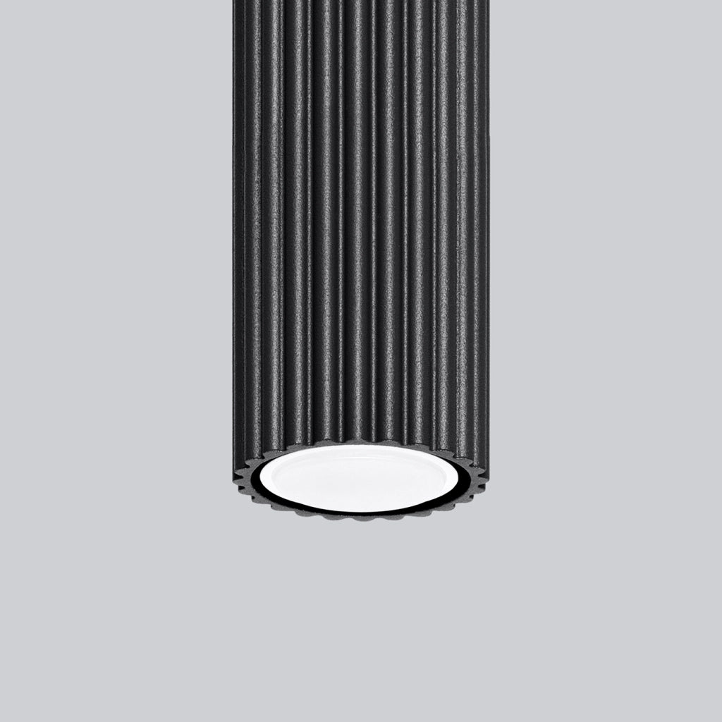 Lampada da soffitto KARBON 10 nero