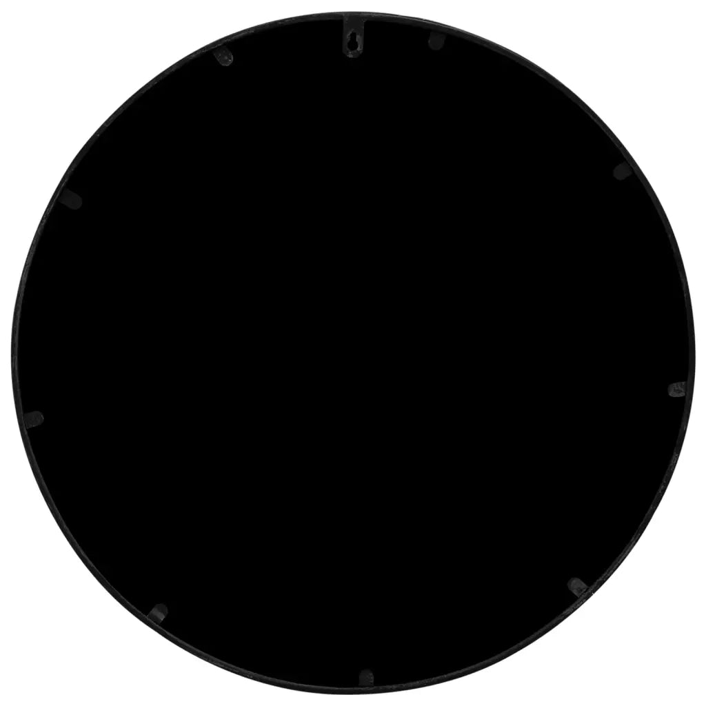 Specchio Nero 60x3 cm Rotondo in Ferro per Uso Interno 3093538